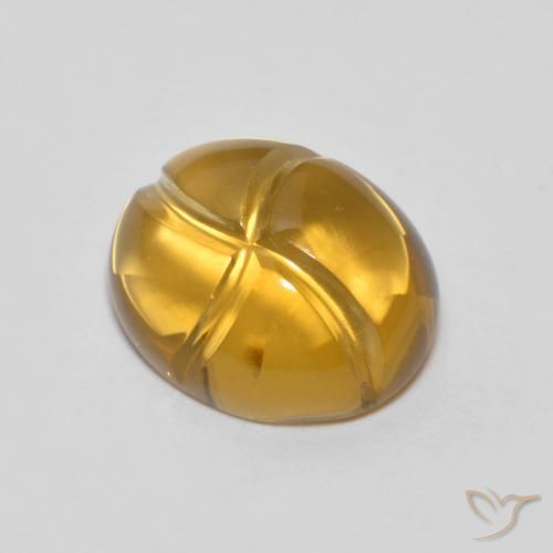 2.54ct 天然 金橙 黄水晶, 椭圆形, 透明