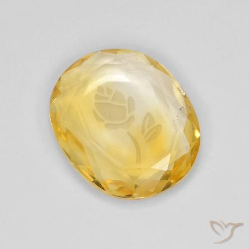 2.73ct 天然 亮金 黄水晶, 椭圆形, 透明