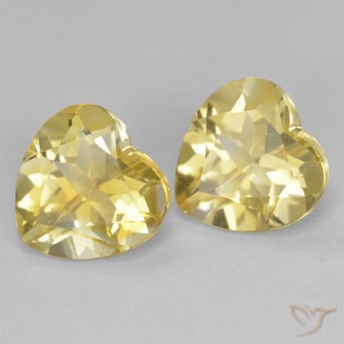 2.37克拉天然黄水晶，心形，VS