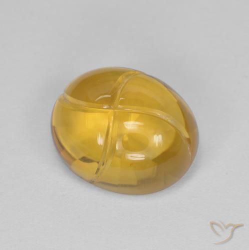 2.84ct 天然 中金 黄水晶, 椭圆形, 透明