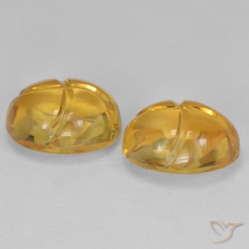 5.62克拉天然黄水晶，椭圆形，透明