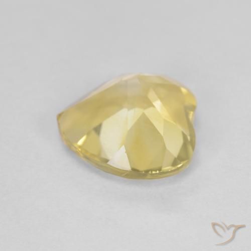 1.17克拉天然黄水晶，心形，VS
