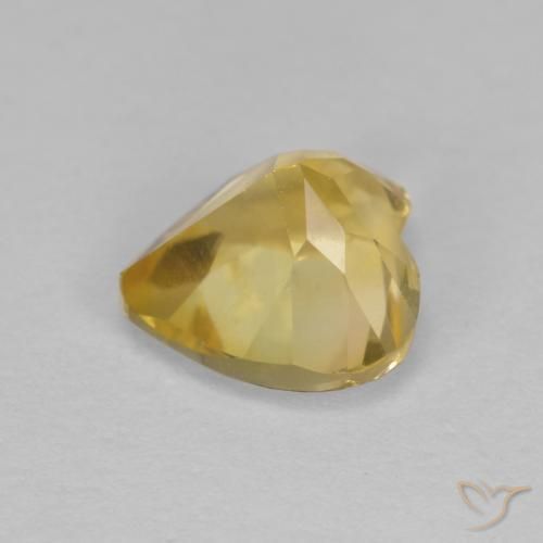 1.26克拉天然黄水晶，心形，VS