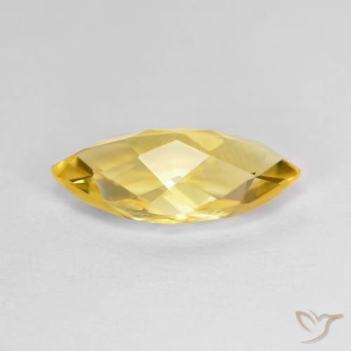 2.84克拉天然黄水晶，榄尖形，VVS-VS