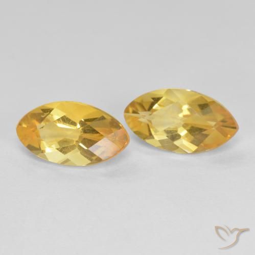 1.96ctw 天然 金色 黄水晶, 榄尖形, VS
