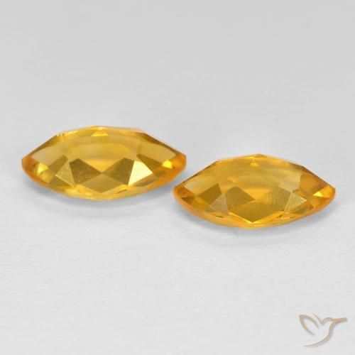 1.80克拉天然黄水晶，榄尖形，VS