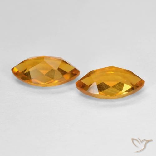 1.82克拉天然黄水晶，榄尖形，VS