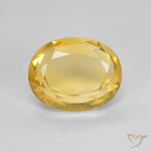2.80ct 天然 中金 黄水晶, 椭圆形, VVS-VS