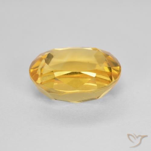 2.62克拉天然黄水晶，椭圆形，VVS-VS
