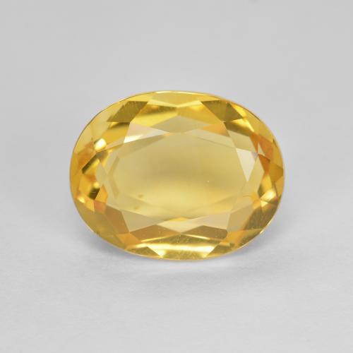 2.68ct 天然 金色 黄水晶, 椭圆形, VVS-VS