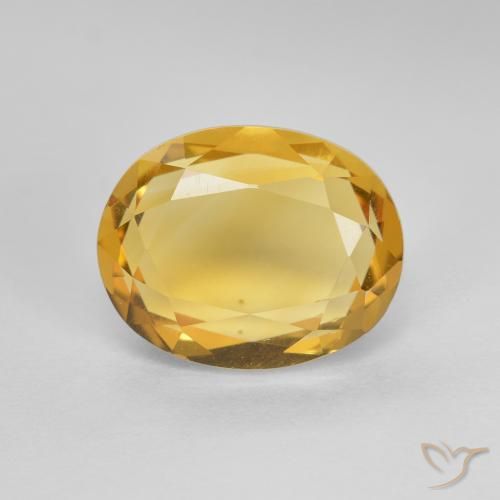 2.67ct 天然 亮金 黄水晶, 椭圆形, VVS-VS