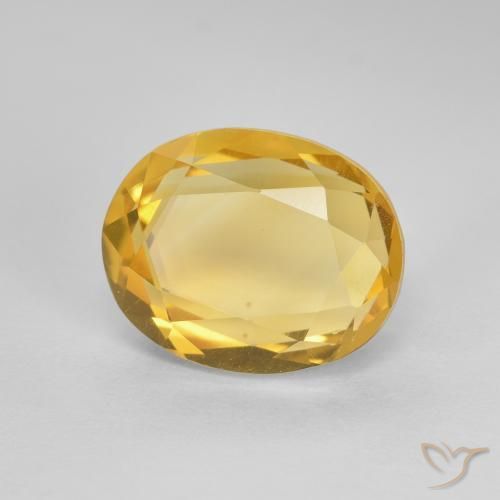 2.67克拉天然黄水晶，椭圆形，VVS-VS