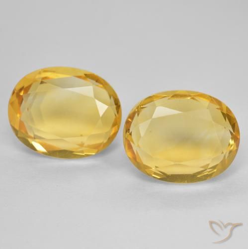 5.56ctw 天然 金色 黄水晶, 椭圆形, VVS-VS