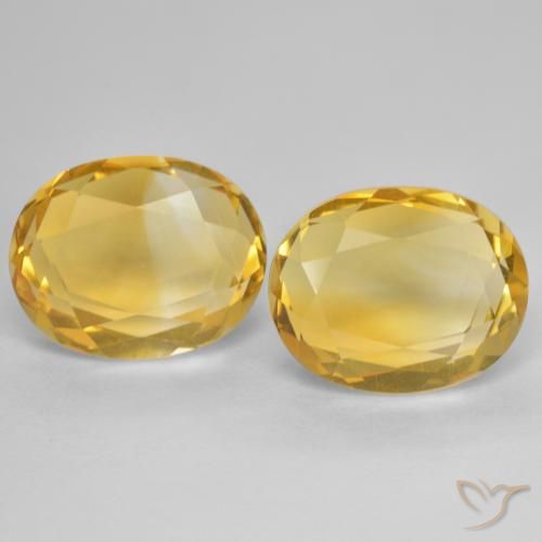 5.69ctw 天然 金色 黄水晶, 椭圆形, VVS-VS