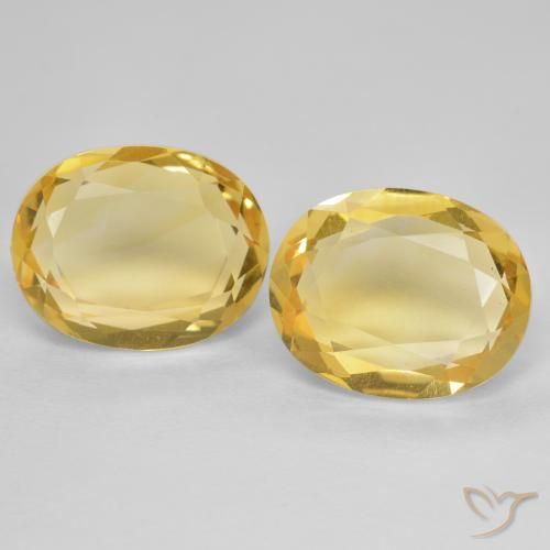 5.02ctw 天然 金色 黄水晶, 椭圆形, VVS-VS