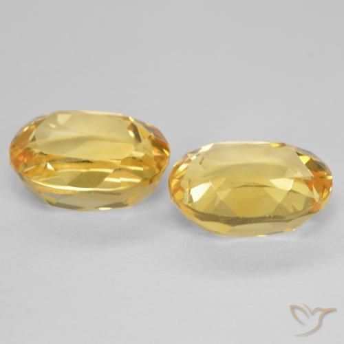 5.02克拉天然黄水晶，椭圆形，VVS-VS