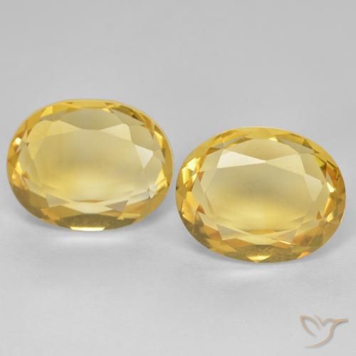 5.54ctw 天然 金色 黄水晶, 椭圆形, VVS-VS