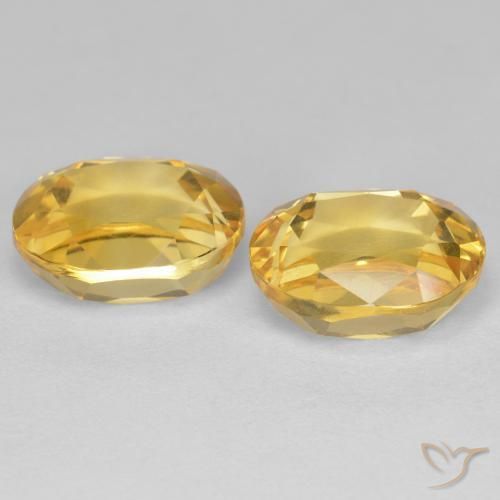 5.54克拉天然黄水晶，椭圆形，VVS-VS