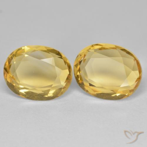 5.71克拉天然黄水晶，椭圆形，VVS-VS