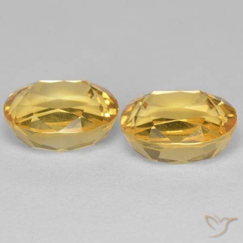 5.71克拉天然黄水晶，椭圆形，VVS-VS