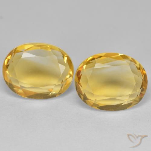 5.68ctw 天然 金色 黄水晶, 椭圆形, VVS-VS