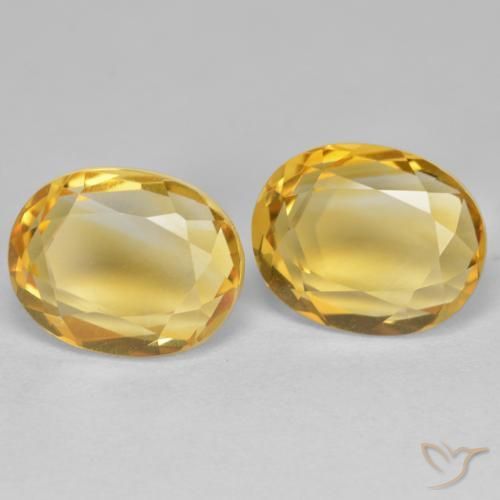 5.68克拉天然黄水晶，椭圆形，VVS-VS