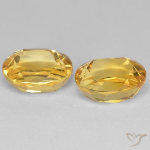 5.68克拉天然黄水晶，椭圆形，VVS-VS