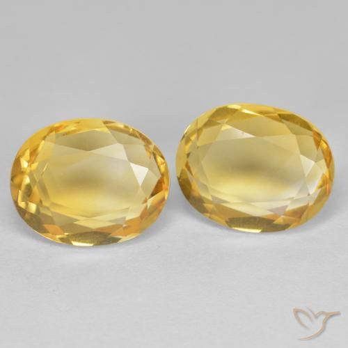 5.55克拉天然黄水晶，椭圆形，VVS-VS