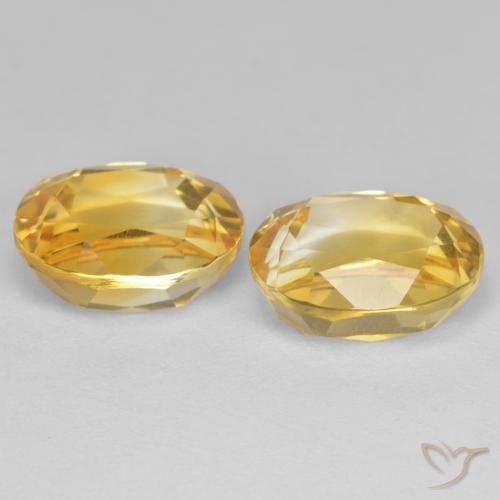 5.55克拉天然黄水晶，椭圆形，VVS-VS