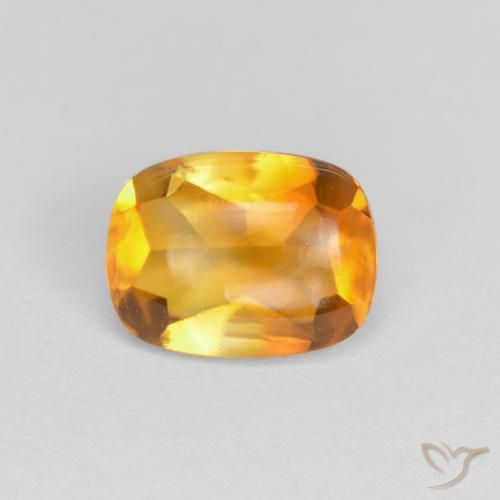 1.39ct 天然 黄金色 黄水晶, 软垫, 透明