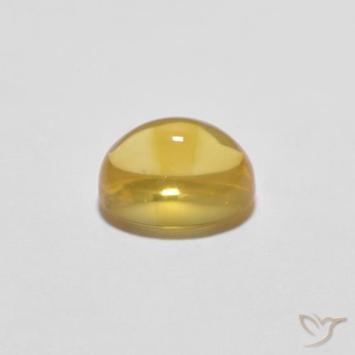 1.68克拉天然黄水晶，椭圆形，透明