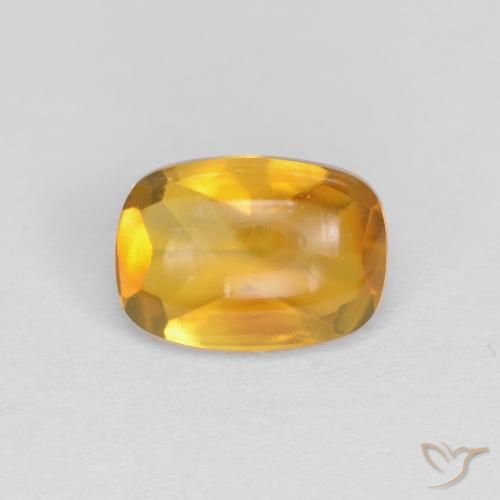 0.86ct 天然 深金色 黄水晶, 软垫, 透明