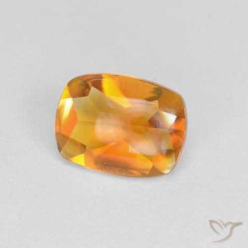 1.32克拉天然黄水晶，软垫，透明