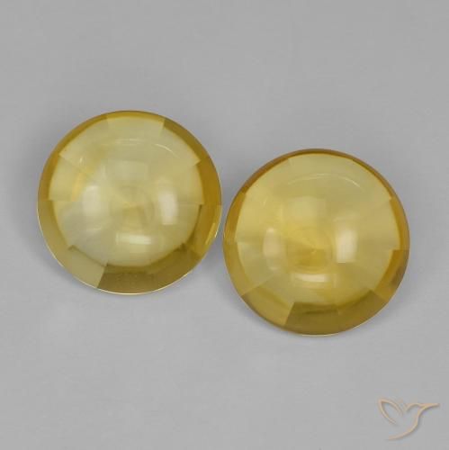 9.85ctw 天然 托斯卡纳黄 黄水晶, 圆形的, 透明
