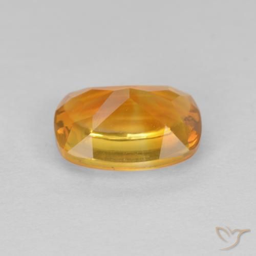 1.33克拉天然黄水晶，软垫，透明