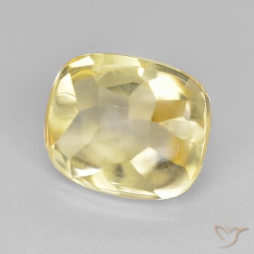 6.69克拉天然黄水晶，软垫，透明