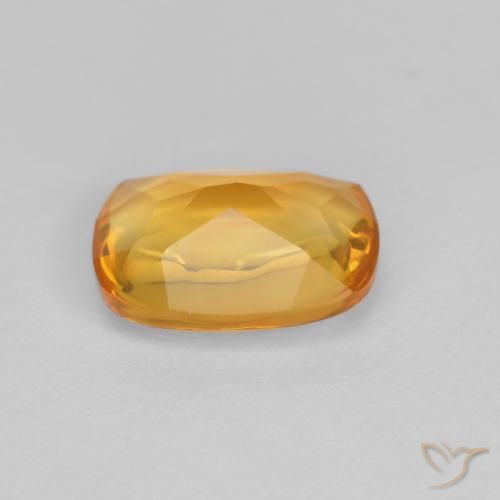 1.15克拉天然黄水晶，软垫，透明
