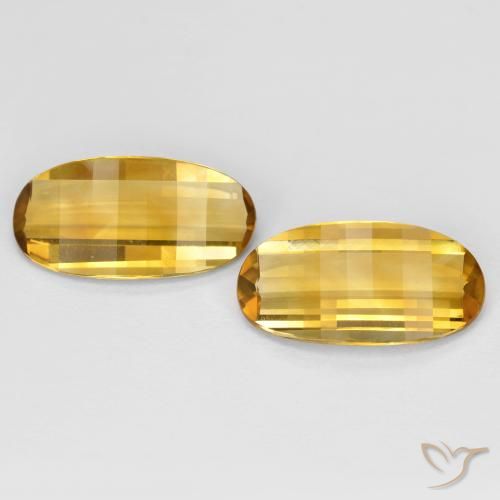 4.82ctw 天然 金橙色 黄水晶, 椭圆形, VVS-VS