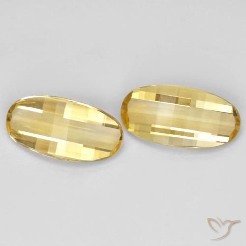 4.91克拉天然黄水晶，椭圆形，VVS