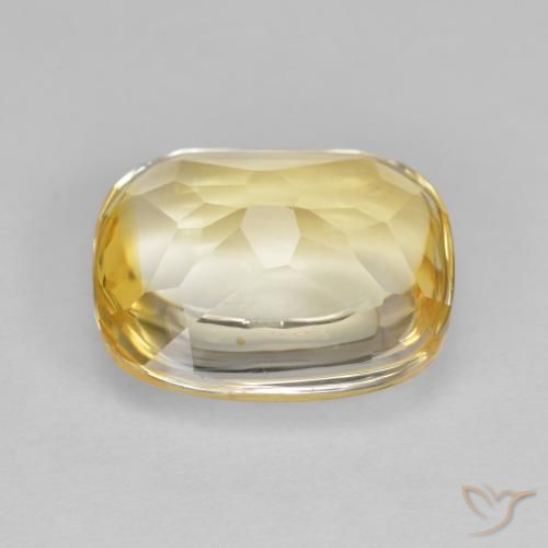 4.80克拉天然黄水晶，软垫，透明