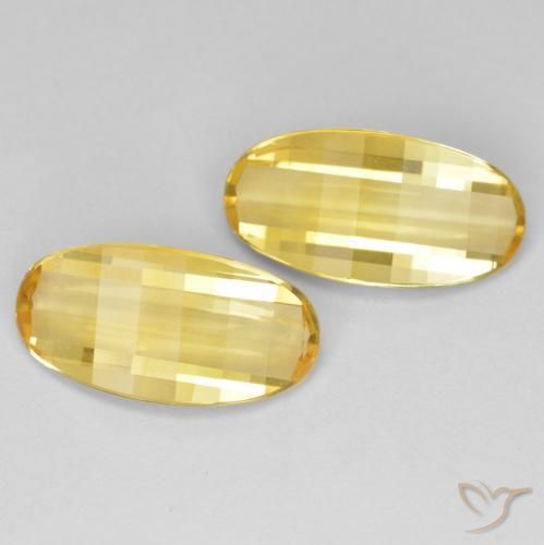 4.97克拉天然黄水晶，椭圆形，VVS-VS