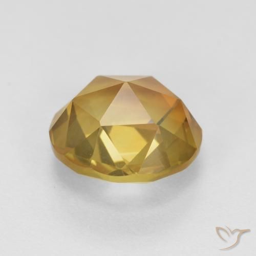 1.91克拉天然黄水晶，圆形的，VVS