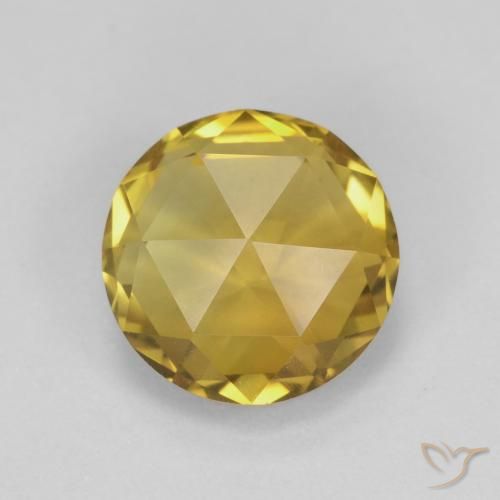 1.77ct 天然 金橙 黄水晶, 圆形的, VVS