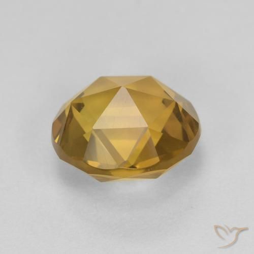 1.77克拉天然黄水晶，圆形的，VVS