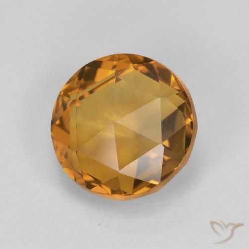 1.91克拉天然黄水晶，圆形的，VVS