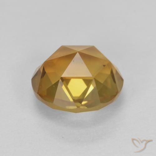 1.91克拉天然黄水晶，圆形的，VVS