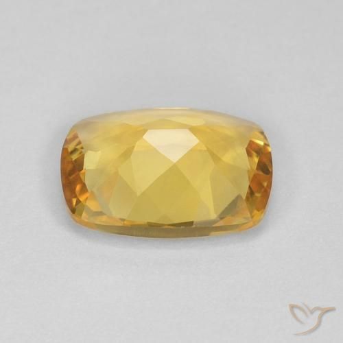 2.18克拉天然黄水晶，软垫，VVS