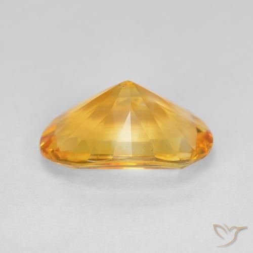 4.72克拉天然黄水晶，椭圆形，VVS-VS