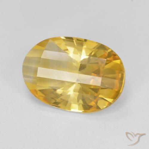 4.79克拉天然黄水晶，椭圆形，VVS