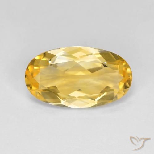 3.52ct 天然 中金 黄水晶, 椭圆形, VVS